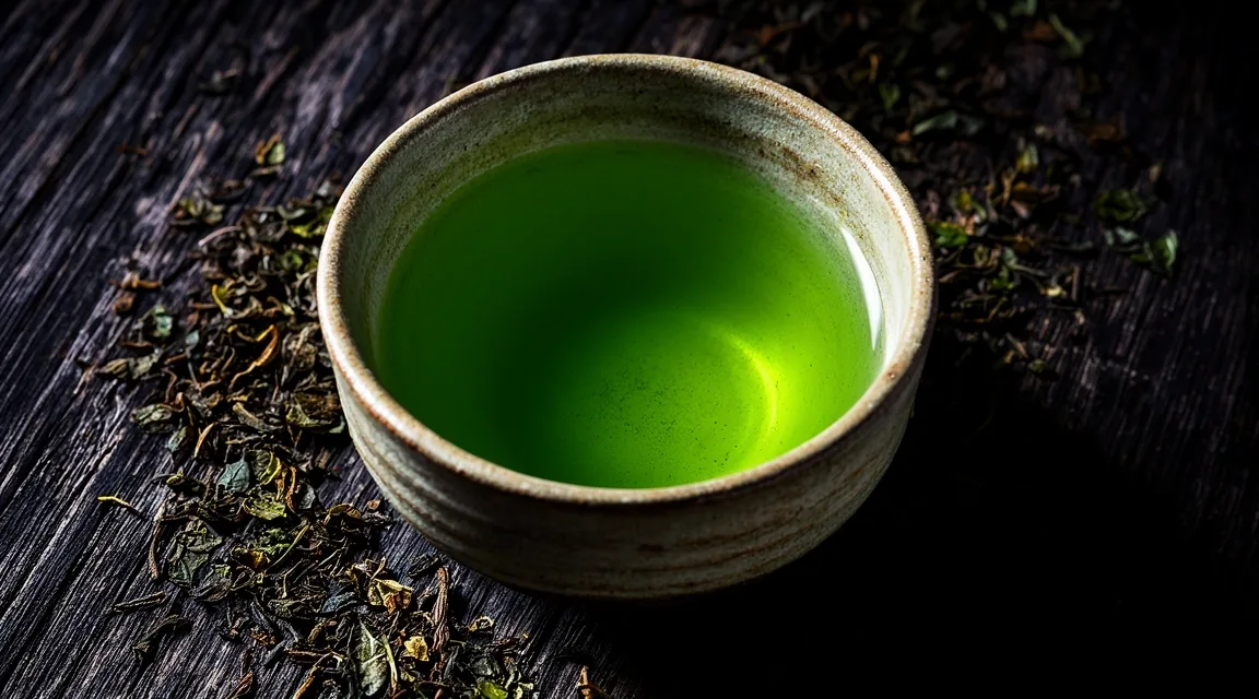 Fresh green tea