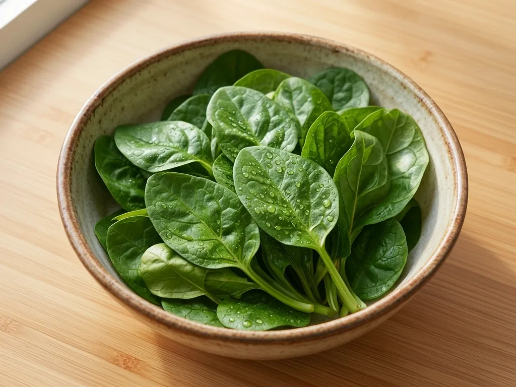 Fresh spinach and kangkung