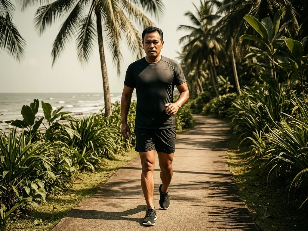 Active walking in Makassar